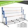 image:imageJOOLA HIT MIT Adjustable Height Portable Badminton Net Set  Competition Multi Sport Indoor or Outdoor Net for Playing Pickleball Kids Volleyball Soccer Tennis Lawn Tennis  Easy and Fast AssemblyBlue