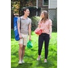 image:imageJOOLA HIT MIT Adjustable Height Portable Badminton Net Set  Competition Multi Sport Indoor or Outdoor Net for Playing Pickleball Kids Volleyball Soccer Tennis Lawn Tennis  Easy and Fast AssemblyBlue