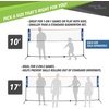 image:imageJOOLA HIT MIT Adjustable Height Portable Badminton Net Set  Competition Multi Sport Indoor or Outdoor Net for Playing Pickleball Kids Volleyball Soccer Tennis Lawn Tennis  Easy and Fast AssemblyBlue