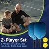 image:imageSport Squad Pickleball Paddles Set of 2 and Single Paddles  Lightweight Durable amp HighPerformance Playability  Enhanced Grip amp Power  USA TeamDeveloped Rackets Sets amp Accessories for All Levels2 Player Set  Blue  No Bag