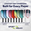 image:imageSport Squad Pickleball Paddles Set of 2 and Single Paddles  Lightweight Durable amp HighPerformance Playability  Enhanced Grip amp Power  USA TeamDeveloped Rackets Sets amp Accessories for All LevelsSingle  Control Paddle  Pink Black Dots