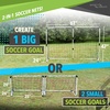 image:imageSport Squad Portable Soccer Goal Net Set  Training Soccer Goals for Backyard  Indoor or Outdoor Versions  Easy Assembly  Great for Kids and Adults6 x 4