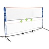 image:imageJOOLA HIT MIT Adjustable Height Portable Badminton Net Set  Competition Multi Sport Indoor or Outdoor Net for Playing Pickleball Kids Volleyball Soccer Tennis Lawn Tennis  Easy and Fast AssemblyBlue