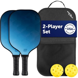 image:imageSport Squad Pickleball Paddles Set of 2 and Single Paddles  Lightweight Durable amp HighPerformance Playability  Enhanced Grip amp Power  USA TeamDeveloped Rackets Sets amp Accessories for All Levels2 Player Set  Blue  Bag
