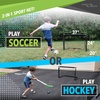 image:imageSport Squad Mini 2in1 Dual Sport Training Soccer and Hockey Goal Net Set  One 3 x 2 Training Hockey or Soccer Goal  Easy Assembly and Compact Storage  Great for Kids and Adults