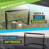 image:imageSport Squad Mini 2in1 Dual Sport Training Soccer and Hockey Goal Net Set  One 3 x 2 Training Hockey or Soccer Goal  Easy Assembly and Compact Storage  Great for Kids and Adults